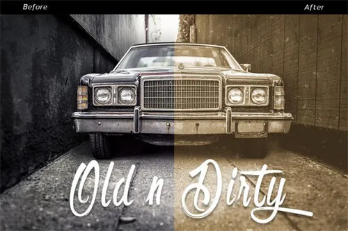 做旧效果的PS动作 Old n Dirty