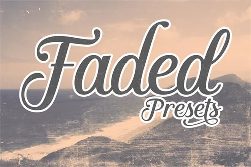 经典效果PS动作预设 Faded Presets