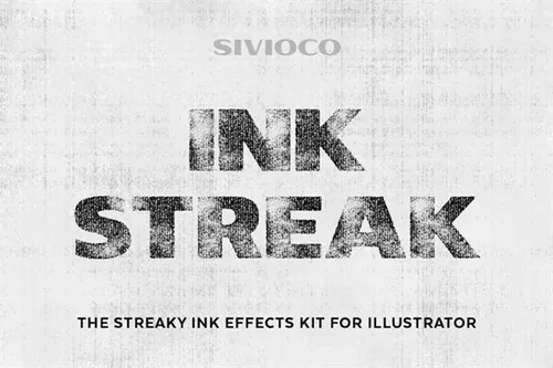 油墨插画动作 Ink Streak – Illustrator Act