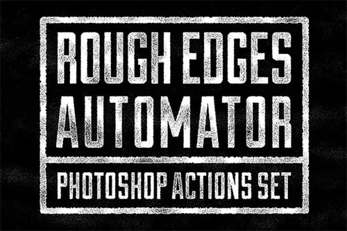 粗糙毛糙的背景纹理素材 Rough Edges Automator