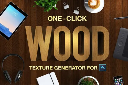 木纹特效PS动作 Wood Texture Generator – O