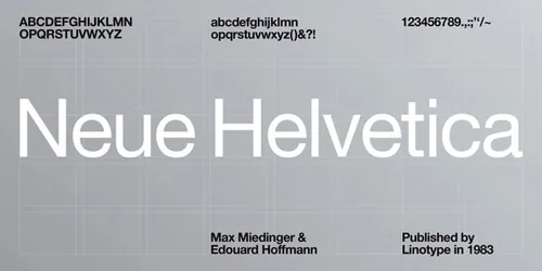 高质量最受欢迎的品牌设计排版英文无衬线字体超级家族 Neue