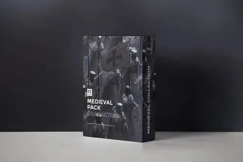 「权利的游戏」中世纪冷兵器时代3A游戏级骑士角色马匹农民武器