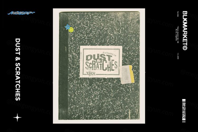 100+潮流做旧艺术尘土飞扬肮脏粗糙损坏纹理素材 BLKMA