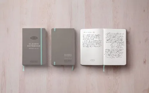 笔记本模型PSD模板Classic Psd Notebook Mockup