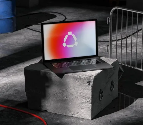 苹果笔记本网页UI设计展示样机PSB模板素材 Industr