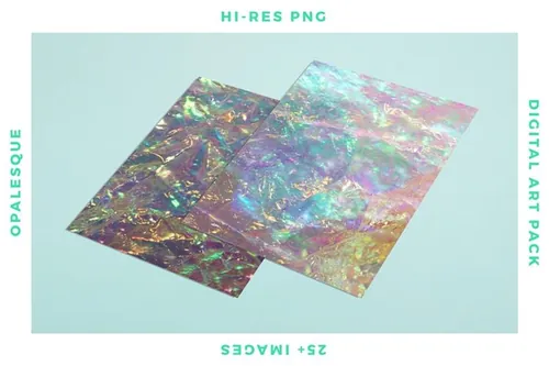 高品质彩色透明纸张玻璃纸肌理元素设计素材