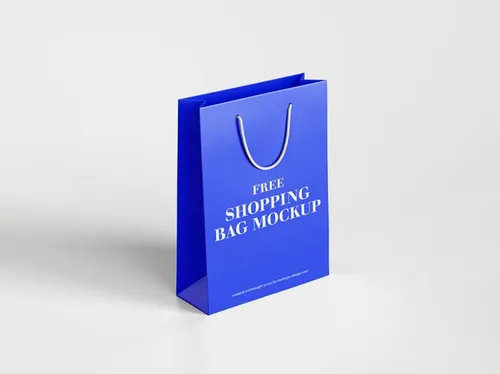 购物袋纸袋品牌包装设计样机PSD模板 Shopping Bag Mockup