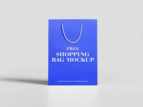 购物袋纸袋品牌包装设计样机PSD模板 Shopping Bag Mockup 样机模版