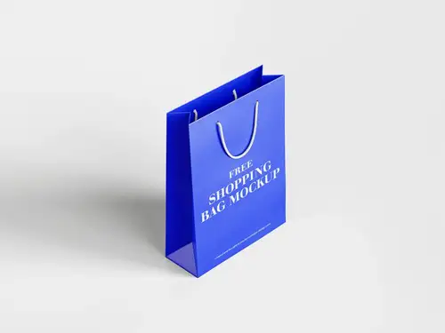 购物袋纸袋品牌包装设计样机PSD模板 Shopping Bag Mockup 样机模版