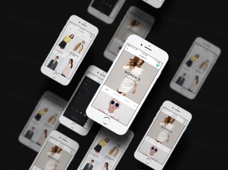 移动端应用程序APP展示PSD手机屏幕Psd App Screen Showcase Mockup