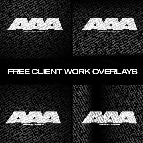 高端品牌防盗水印叠加层PSD模板素材 Client Work Overlays - AAA FREE DOWNLOAD