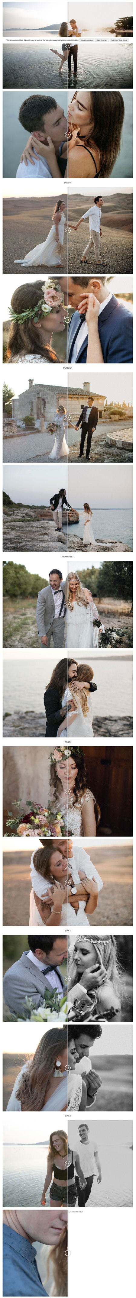 外景风景高端婚礼婚纱LR滤镜下载Presets Collection