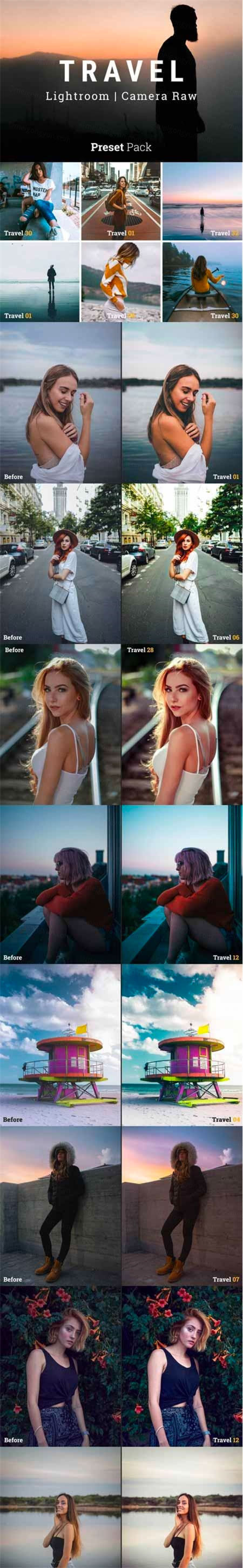 旅行Lightroom和ACR预设下载ACR Presets