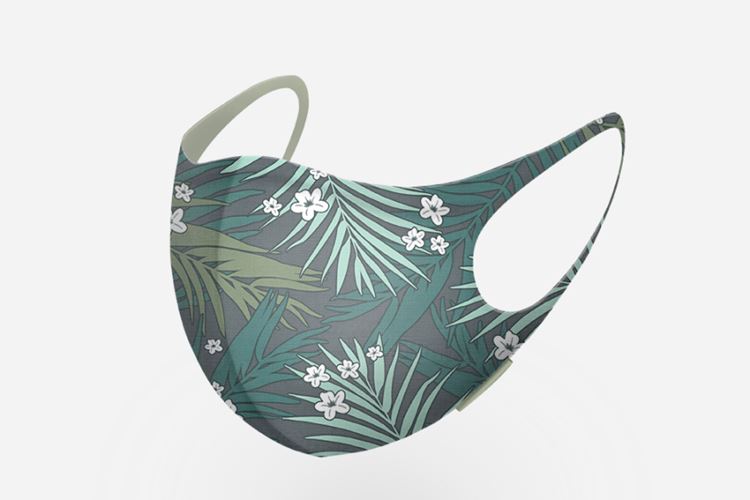 医疗疫情防护口罩图案设计样机PSD模板 Face masks mock-up