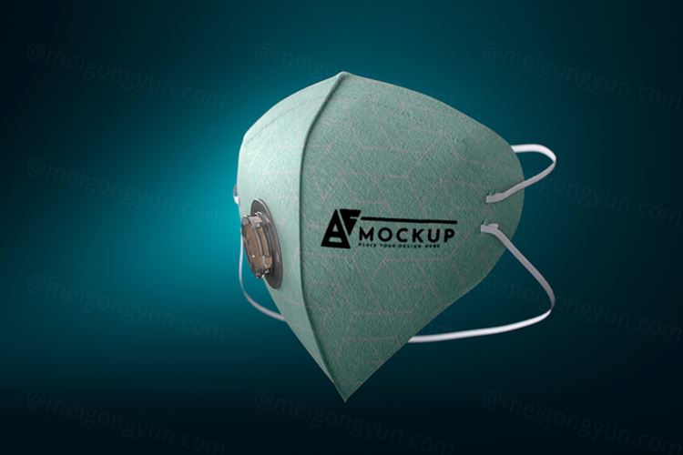 医疗疫情防护口罩图案设计样机PSD模板 Face masks mock-up