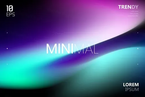 最新电音节夜店流行极简流体模糊渐变背景矢量海报 Fluid Blurred Gradient Background