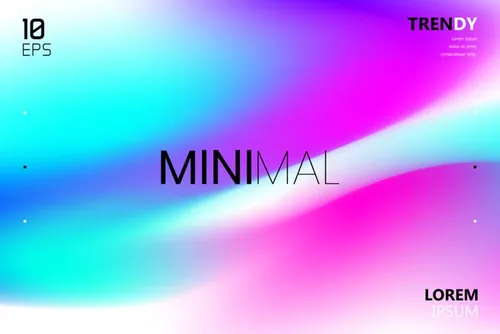 最新电音节夜店流行极简流体模糊渐变背景矢量海报 Fluid Blurred Gradient Background