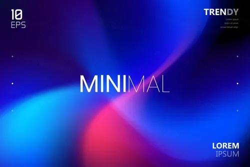 最新电音节夜店流行极简流体模糊渐变背景矢量海报 Fluid Blurred Gradient Background