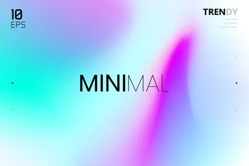 最新电音节夜店流行极简流体模糊渐变背景矢量海报 Fluid Blurred Gradient Background