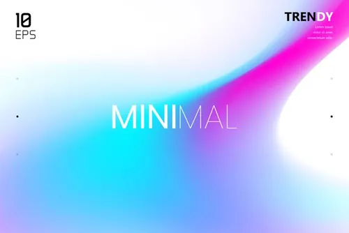 最新电音节夜店流行极简流体模糊渐变背景矢量海报 Fluid Blurred Gradient Background