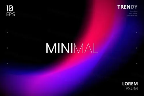 最新电音节夜店流行极简流体模糊渐变背景矢量海报 Fluid Blurred Gradient Background