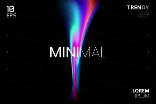 最新电音节夜店流行极简流体模糊渐变背景矢量海报 Fluid Blurred Gradient Background