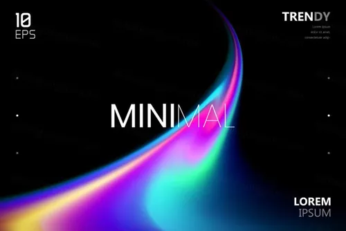 最新电音节夜店流行极简流体模糊渐变背景矢量海报 Fluid Blurred Gradient Background