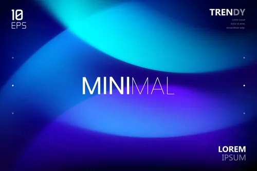 最新电音节夜店流行极简流体模糊渐变背景矢量海报 Fluid Blurred Gradient Background