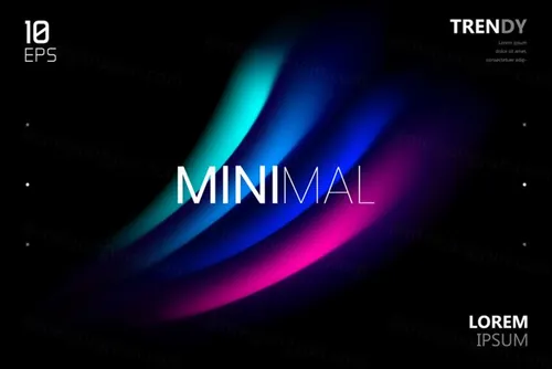 最新电音节夜店流行极简流体模糊渐变背景矢量海报 Fluid Blurred Gradient Background