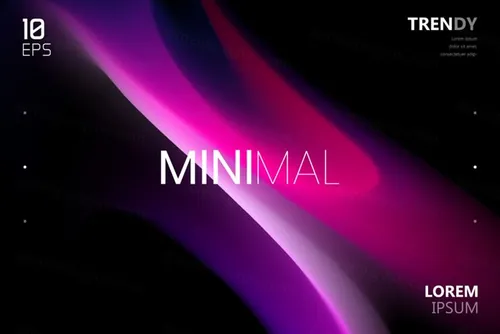 最新电音节夜店流行极简流体模糊渐变背景矢量海报 Fluid Blurred Gradient Background