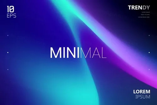 最新电音节夜店流行极简流体模糊渐变背景矢量海报 Fluid Blurred Gradient Background