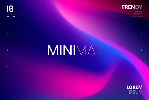 最新电音节夜店流行极简流体模糊渐变背景矢量海报 Fluid Blurred Gradient Background