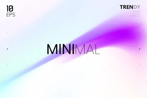 最新电音节夜店流行极简流体模糊渐变背景矢量海报 Fluid Blurred Gradient Background