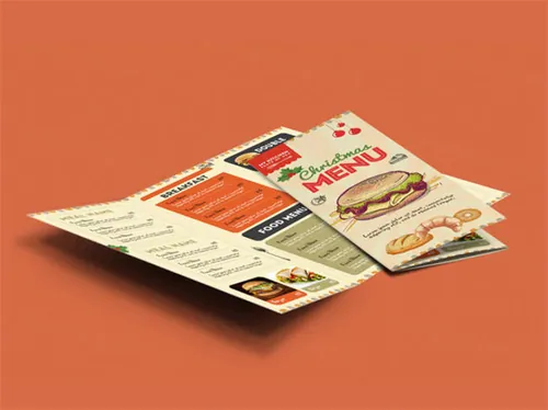 Retro Restaurant Food Menu Brochure PSD 复古餐厅菜单宣传册