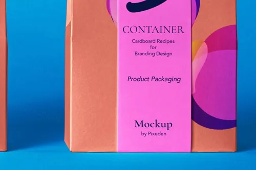经典纸袋食品包装设计提案样机模板 Product Pack Psd Packaging Mockup Scene