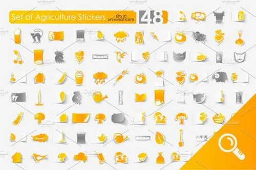 农业矢量图标 148 AGRICULTURE stickers