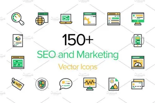 150 搜索引擎优化和营销图标下载 150  SEO and Marketing