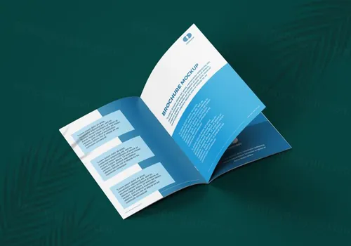 优雅干净的宣传册杂志画册设计提案样机PSD模板 Elegant brochure mockup