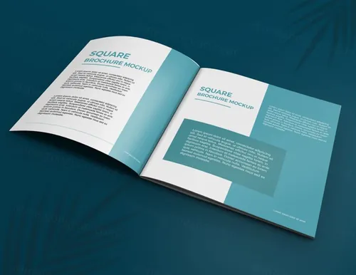 优雅干净的宣传册杂志画册设计提案样机PSD模板 Elegant brochure mockup