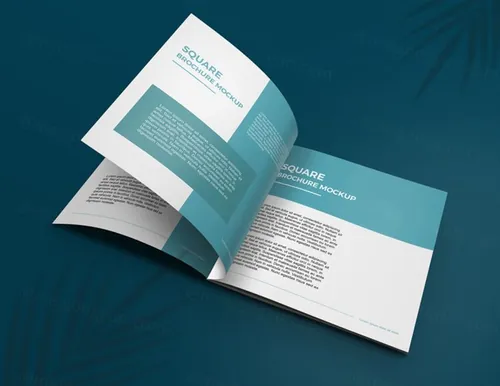 优雅干净的宣传册杂志画册设计提案样机PSD模板 Elegant brochure mockup