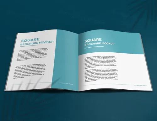 优雅干净的宣传册杂志画册设计提案样机PSD模板 Elegant brochure mockup