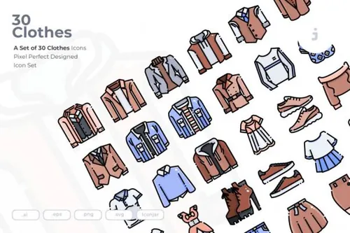 服装服饰图标素材矢量图标