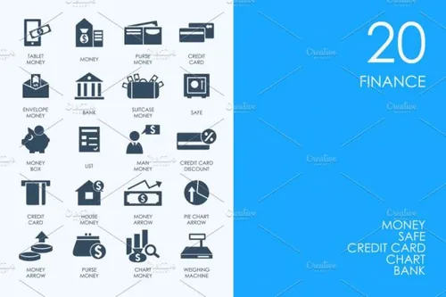 金融矢量图标大全 Finance icons