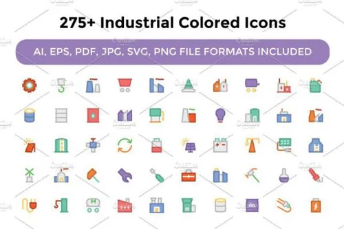 275 工业彩色图标s’c’q 275  Industrial Colored