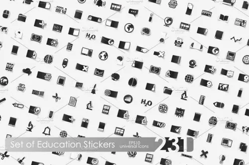 教育图标设计图片大全 231 education stickers