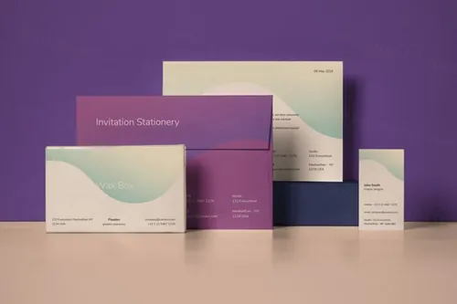 一套经典的文具邀请卡样机 Invitation Stationery Mockup