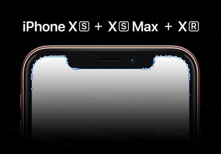 超清苹果手机样机贴图模型 iPhone XS + XS Max  XR Template