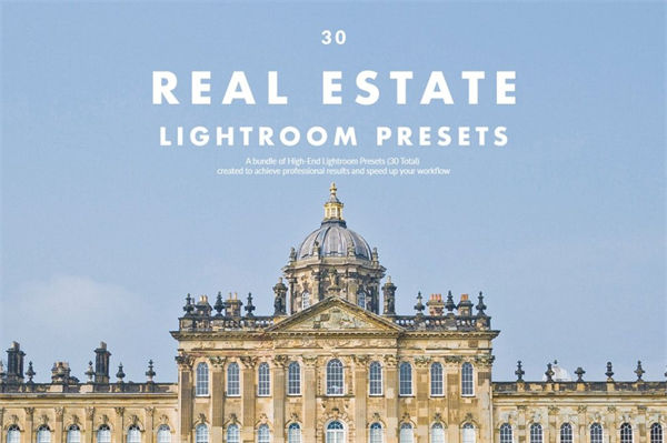 高品质的专业房地产专用高端预设Real Estate LR