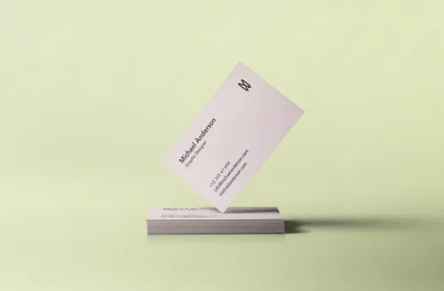 创意名片模型PSD贴图模板Psd Business Card Mock-Up